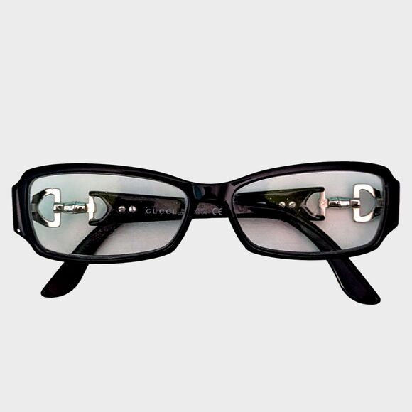 Gucci GG3084 D28 Eyeglasses Women Black Full Rim Frames Only Designer Rhinestone - Picture 1 of 7